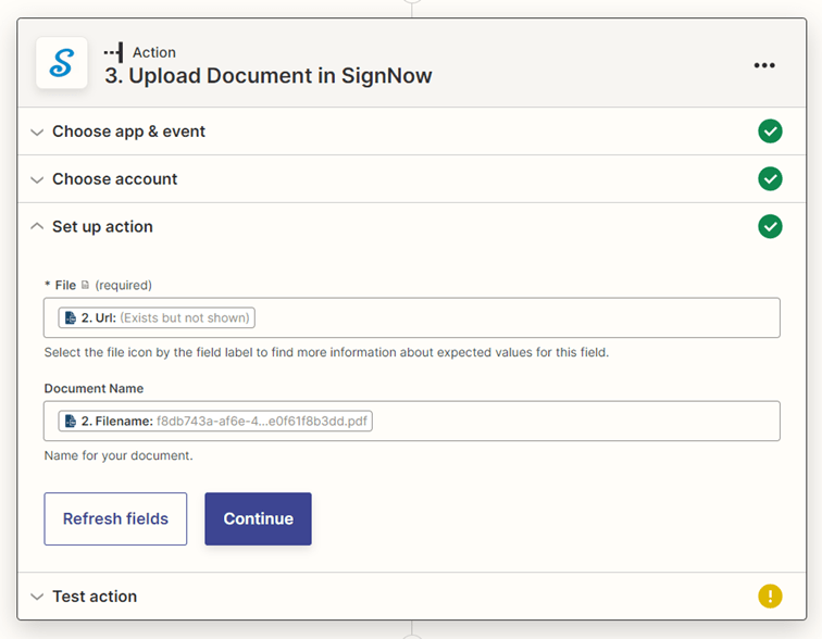 zss 11: Automating E-Signature Collection with Zapier interface screenshot 11