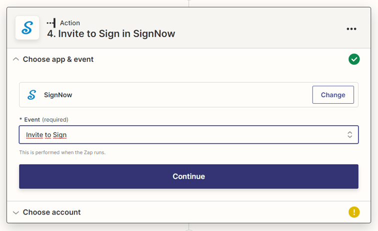 zss 13: Automating E-Signature Collection with Zapier interface screenshot 13
