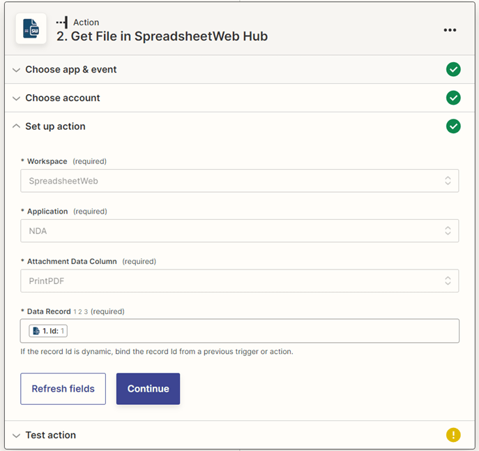 zss 8: Uploading Files to Google Drive with Zapier interface screenshot 8