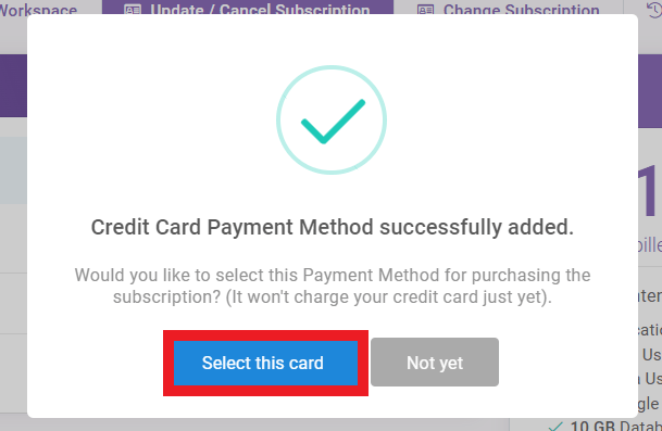 How to Add a New Credit Card interface screenshot 6 in Payment Methods