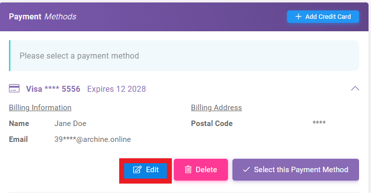 How to Add Billing Adress to Invoice interface screenshot 9 in Payment Methods