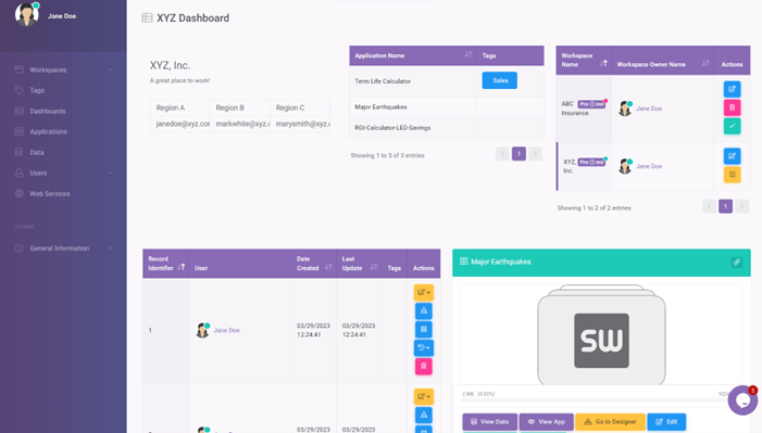 Dashboard Permission interface screenshot 1