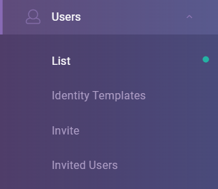 Create Identity Templates and Apply it to Users interface screenshot 7 in Dashboard Permission