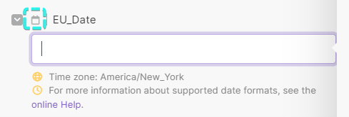 Date and time field type in the SpreadsheetWeb Hub module for Make