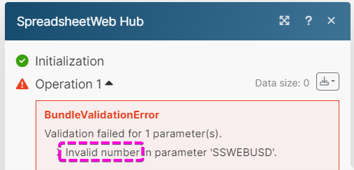 Invalid number error caused by a currency value in Make