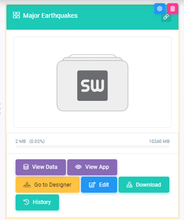 App interface screenshot 24 in Dashboards