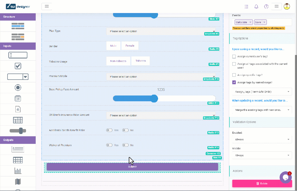 Term Life Assign Custom Tags: Applying Assign Tags by Their Named Range Feature interface screenshot 21 in Applying Tags While Saving A Record