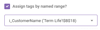 Term Life Assign Tags By Named Range: Applying Tags While Saving A Record interface screenshot 9