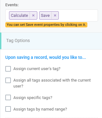 Term Life Events Tags: Applying Tags While Saving A Record interface screenshot 5