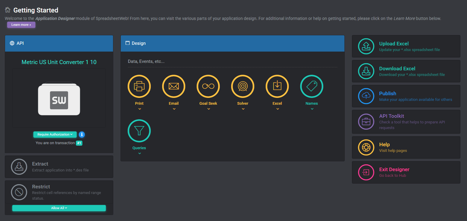 API Designer interface screenshot 3