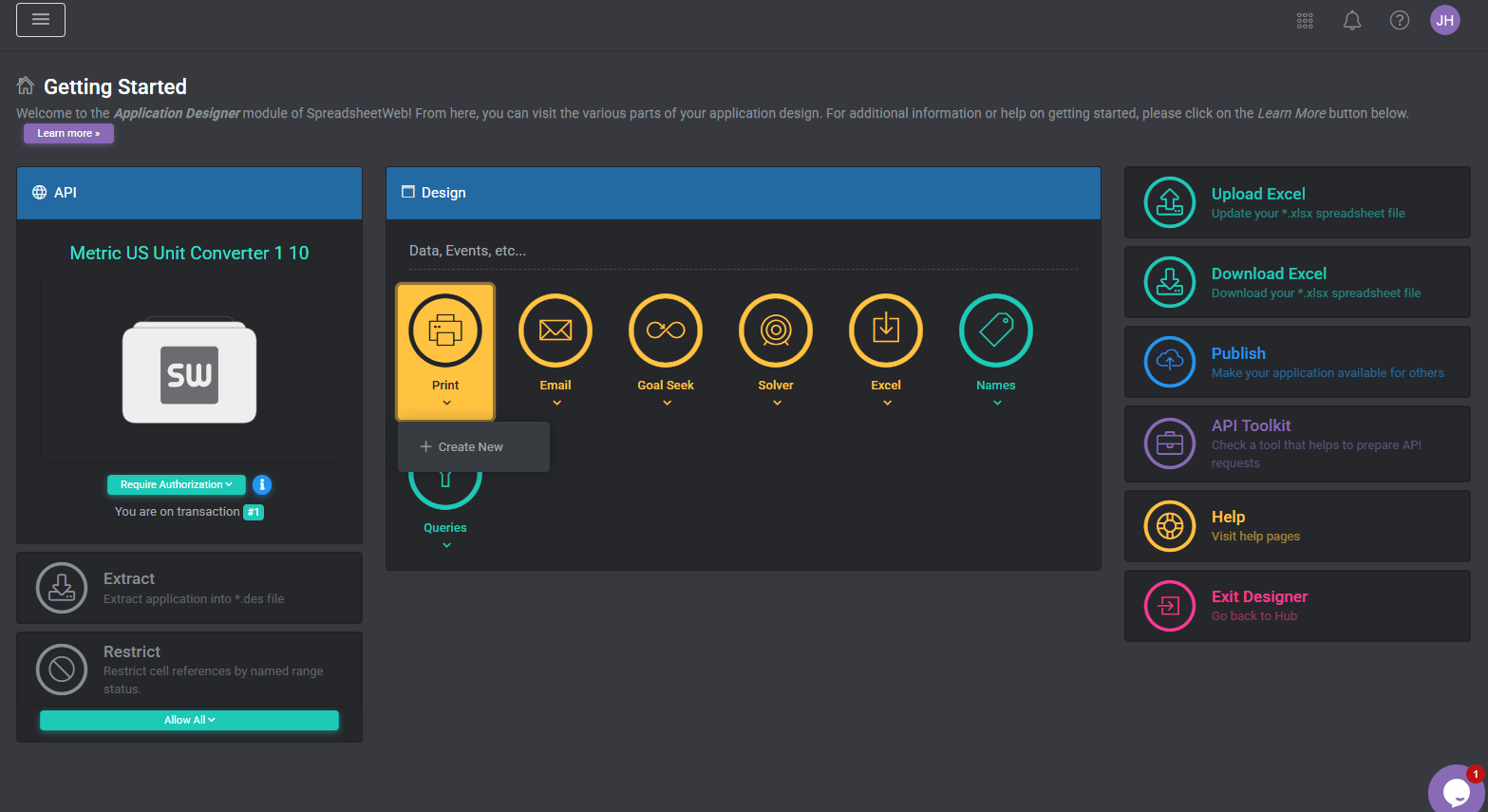 Events Module interface screenshot 5 in API Designer