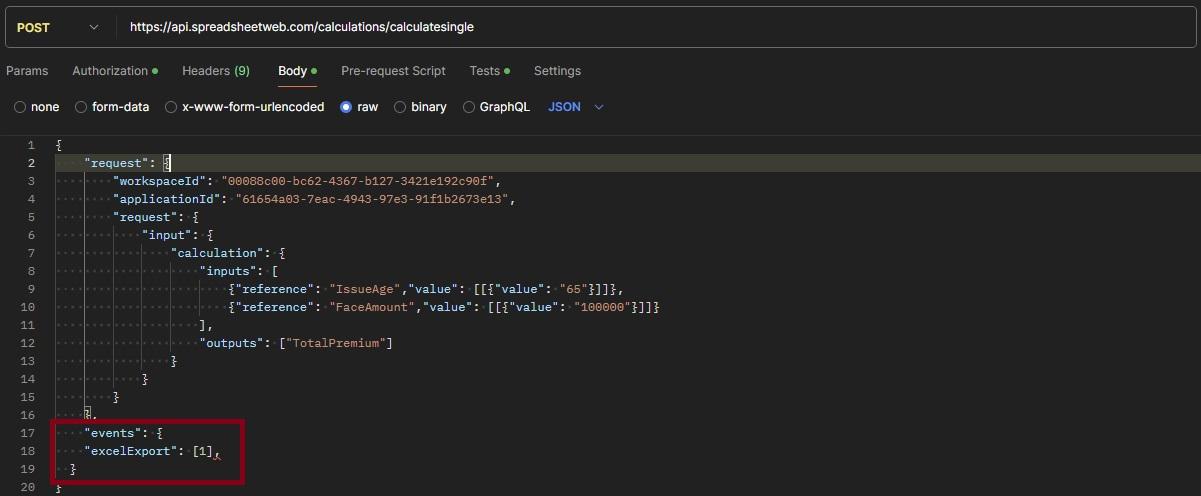 Postman-ExcelExport