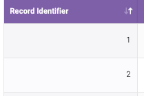 record id column SpreadsheetWeb Hub Data Page: Record Identifier