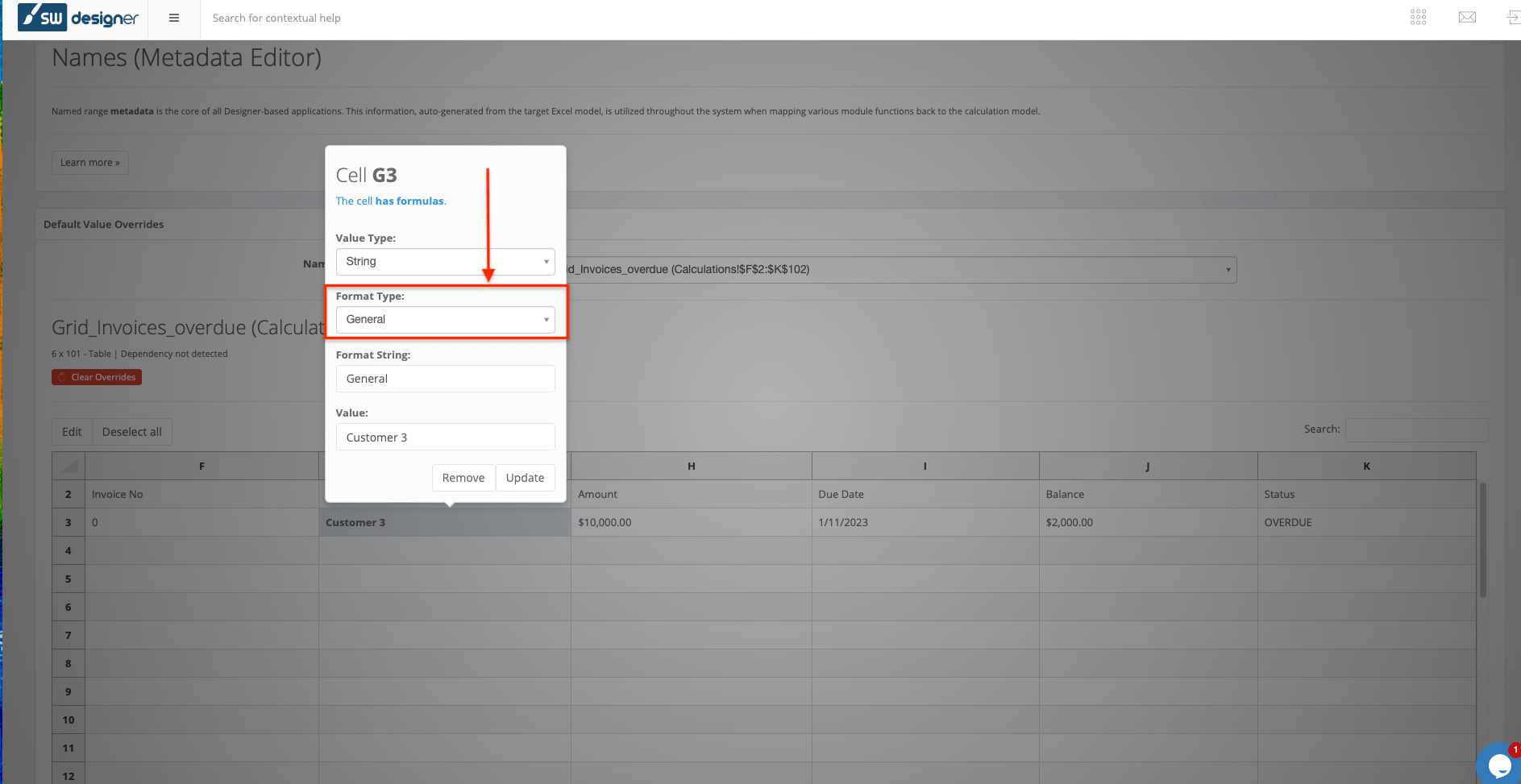 Module Components and Functionality interface screenshot 5 in Names Editor