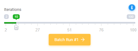 API Toolkit Batch Iterations: Batch Calculation interface screenshot 18 in API Toolkit