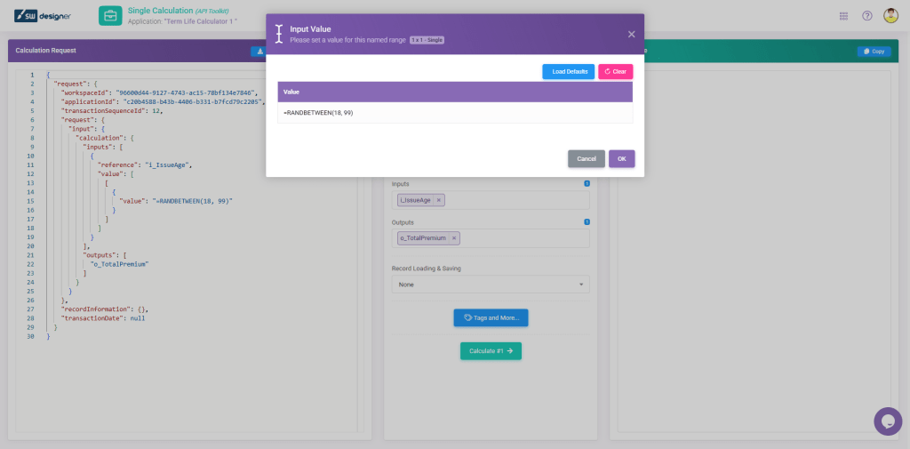 API Toolkit Interactive Calculation Formula: Batch Calculation interface screenshot 17 in API Toolkit