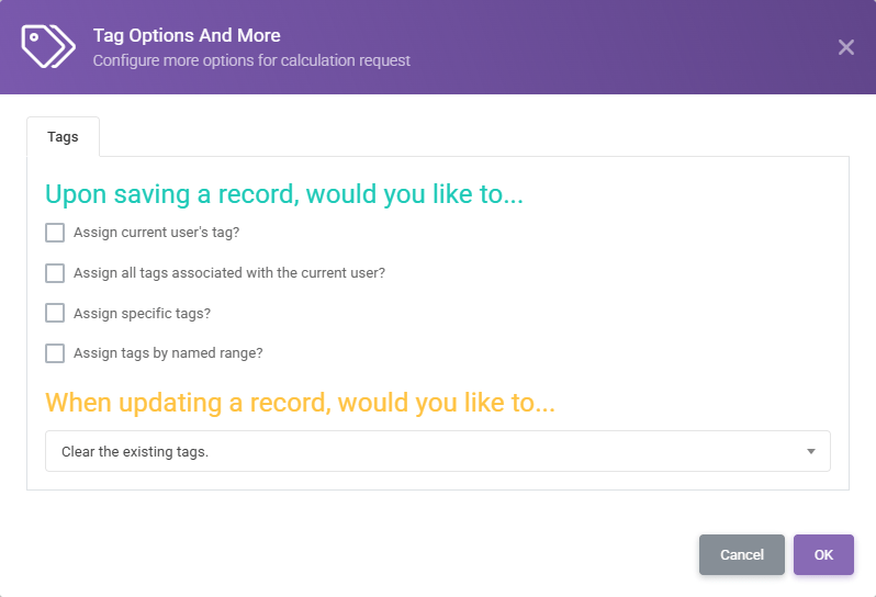 API Toolkit Tags Options: Tag Options and More interface screenshot 10 in API Toolkit