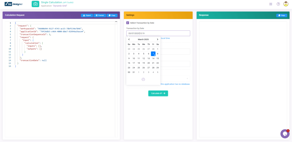 API Toolkit Transaction By Date: Transaction Date interface screenshot 5 in API Toolkit