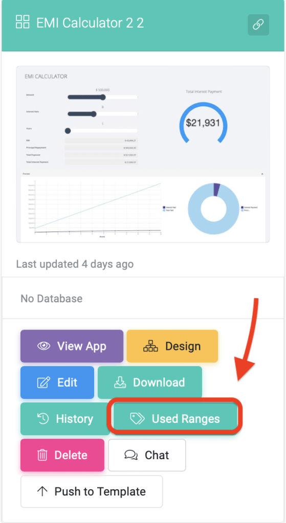 Screenshot 2024 03 18 at 11.29.50: Used Named Ranges interface screenshot 2