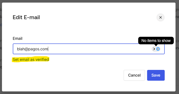 Configure Auth 0 Dashboard Users Create User Edit Email: Configuring a User interface screenshot 13 in Single Sign-On (SSO) with Auth0
