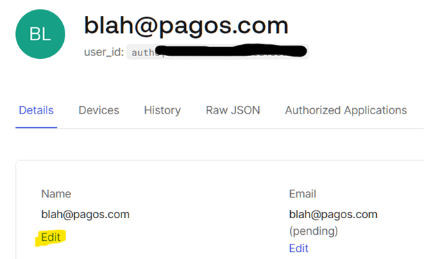 Configure Auth 0 Dashboard Users Create User First Last Name: Configuring a User interface screenshot 11 in Single Sign-On (SSO) with Auth0