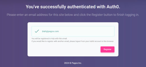 Configure Auth 0 Login to Hub with Auth 0 Success: Logging into SpreadsheetWeb Hub with Auth0 interface screenshot 16 in Single Sign-On (SSO) with Auth0