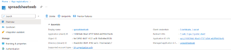 CONFIGURING THE REGISTRATION interface screenshot 3 in Single Sign-On (SSO) with Entra