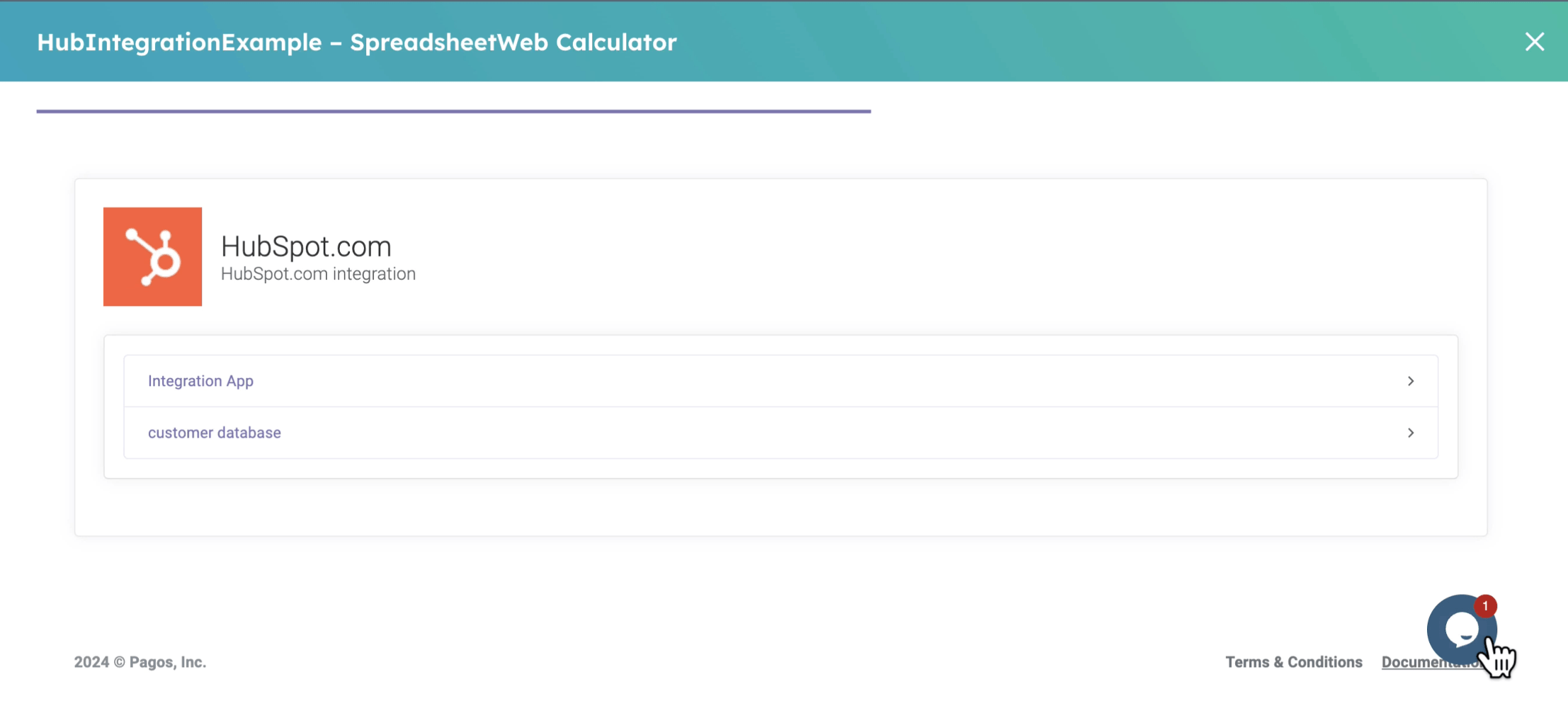 HubSpot CRM-SpreadsheetWeb Integration interface screenshot 9 in HubSpot